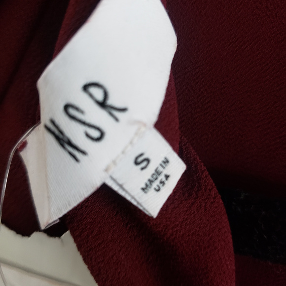 NSR Blouse in Burgandy/Wine - Picture 2 of 6
